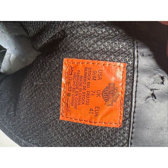 Harley-Davidson Women's Black Kennedy Studded Leather Motorcycle Boots Size 9.5 - Picture 12 of 15